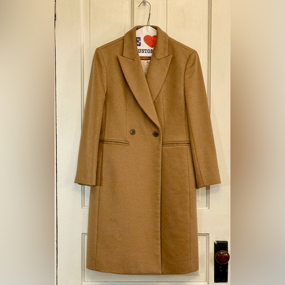 J. Crew Tan Wool Coat | Excellent Condition | 4P